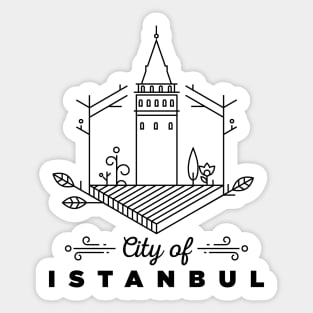 Istanbul City Monogram Sticker